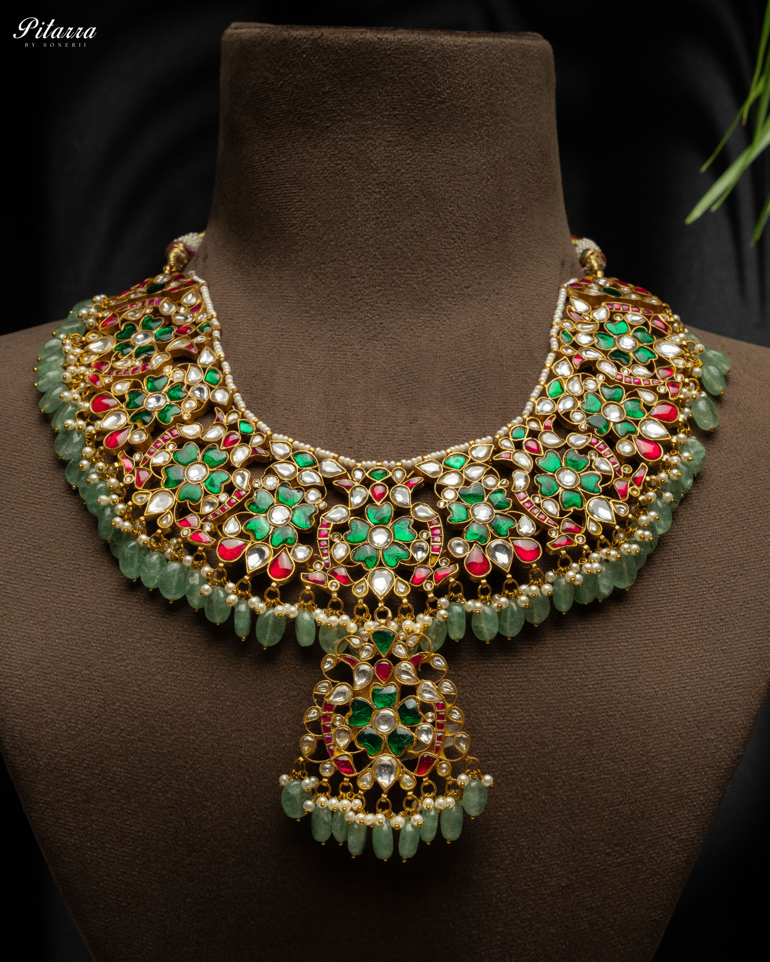 Dazzling Multi Color Kundan Necklace Set