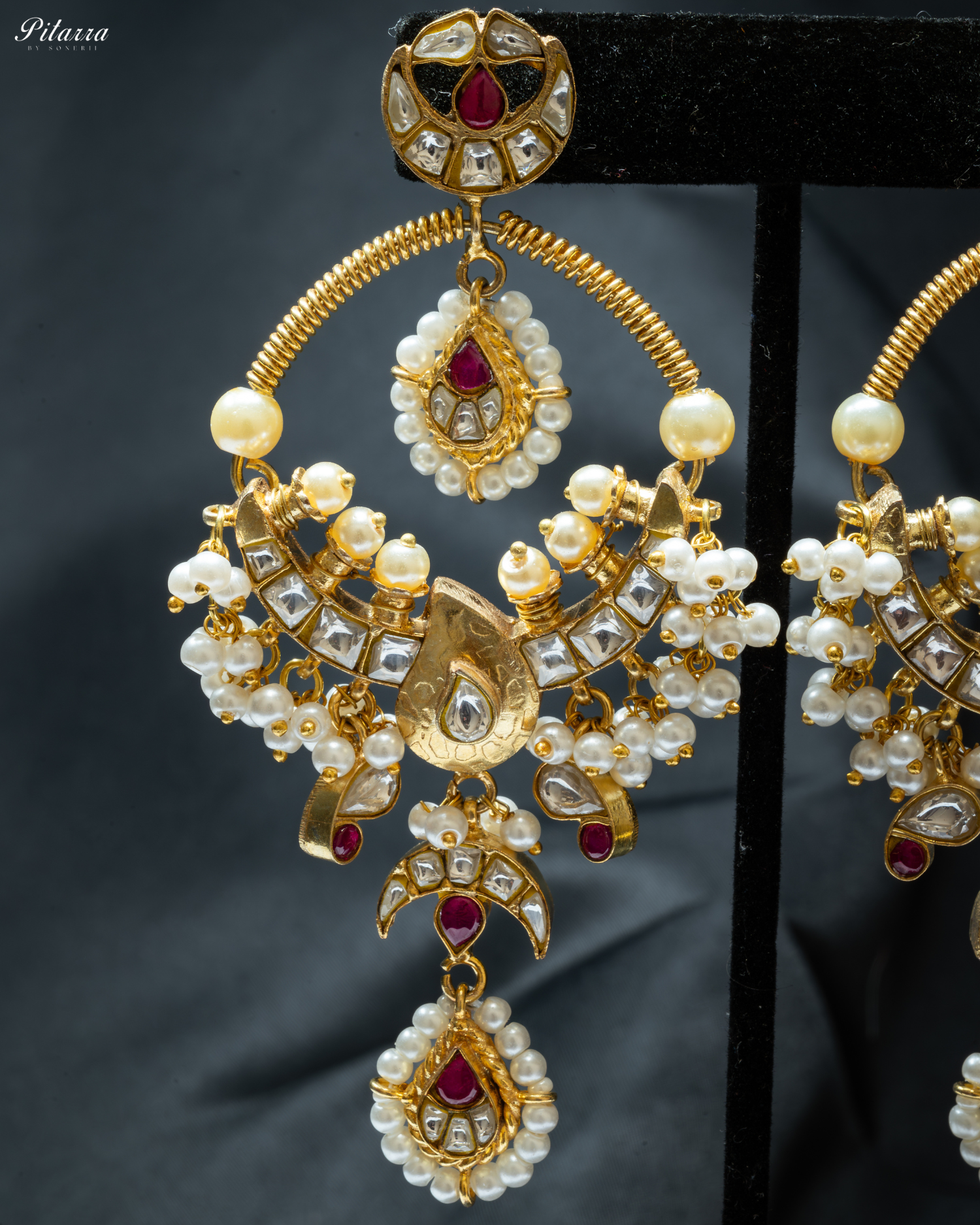 Traditional Kundan Chandbali