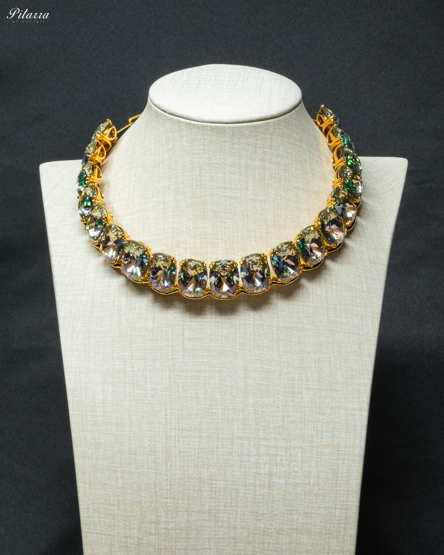 Light Yellow Swarovski Necklace Set