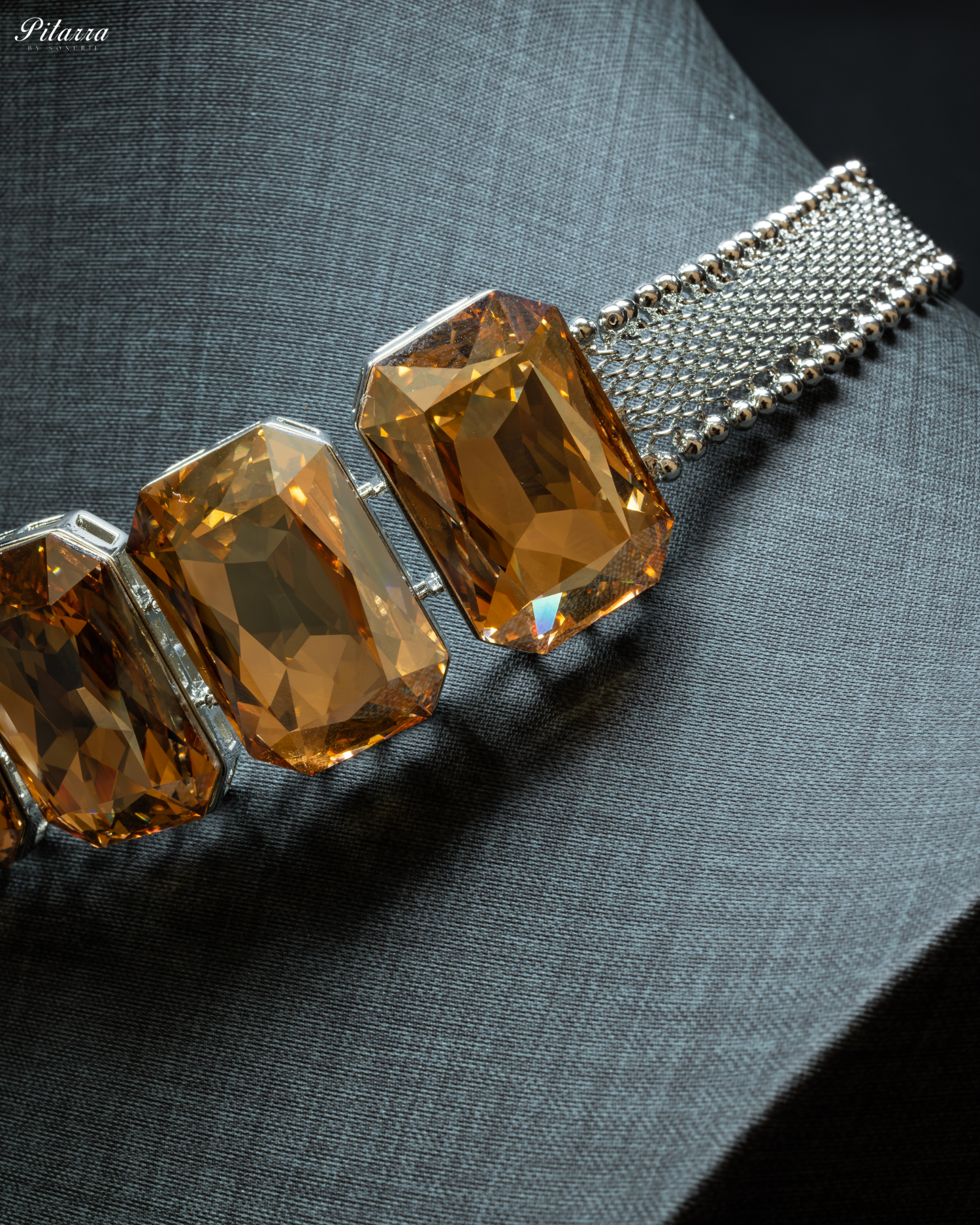 Golden Swarovski Choker Set