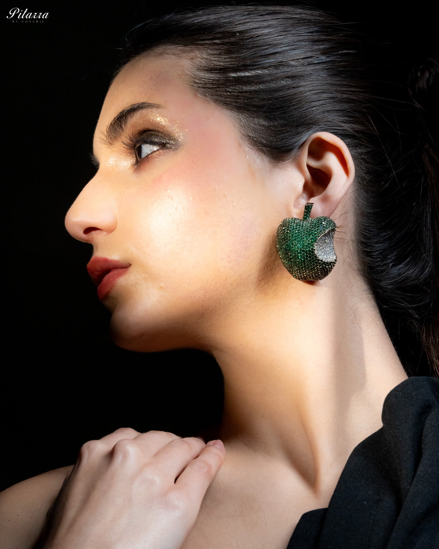 Green Victorian Polish Earrings