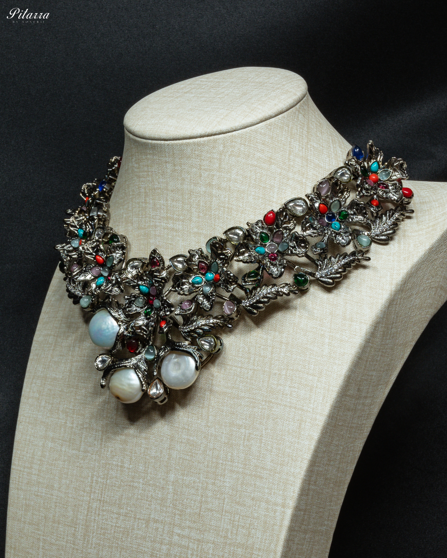 Multicolor with Baroque Pearl Necklace Set