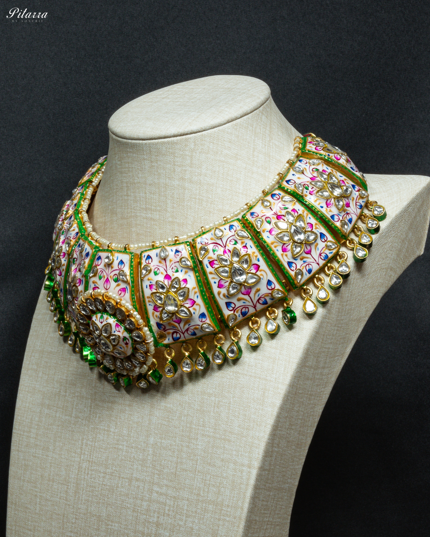 Fine Minakari Kundan Necklace Set