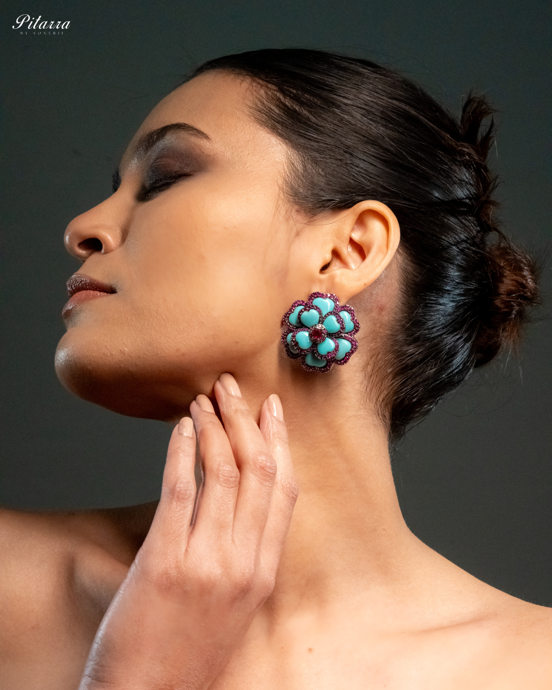 Turquoise Handcrafted Silver Earrings